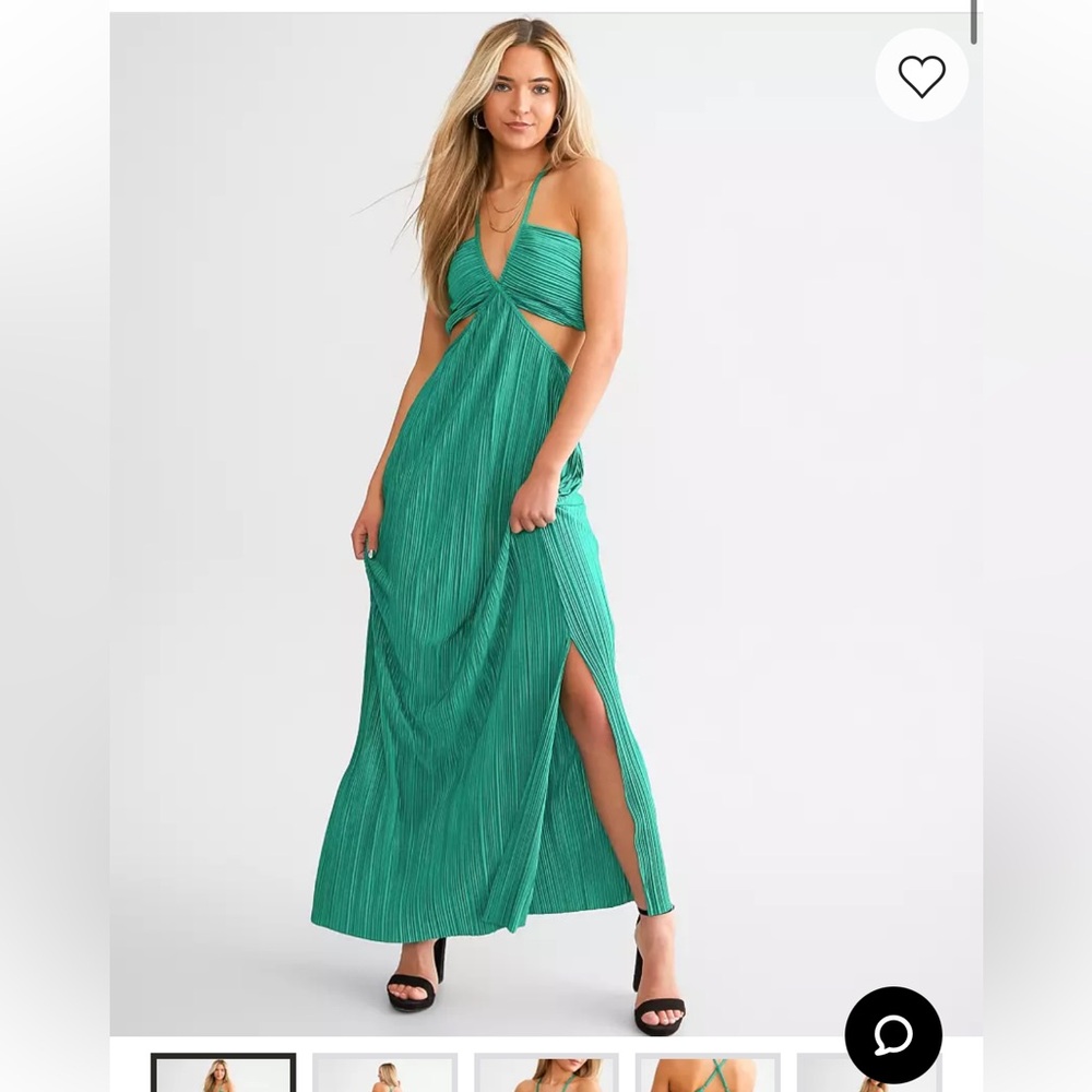 Willow & Root Emerald Green Maxi Dress NWT